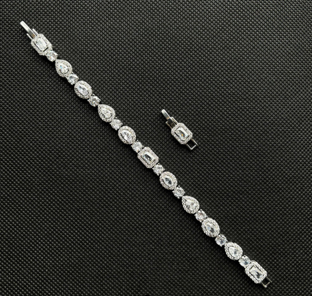 Bracelet cubique en forme de goutte de pluie