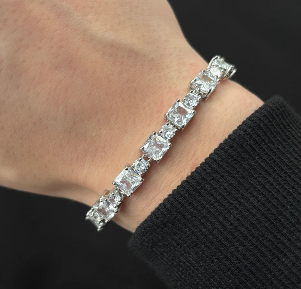 Bracelet carré en cristal