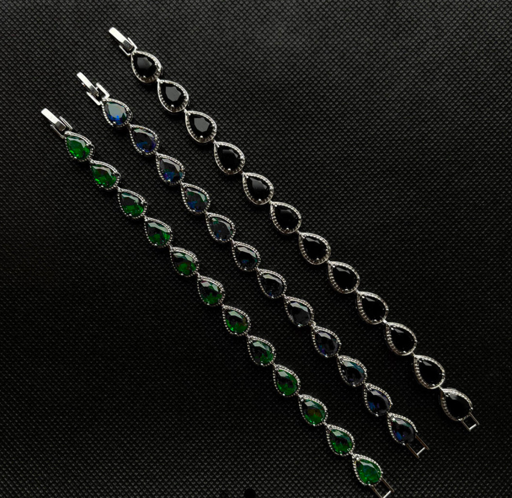 Raindrop Color Bracelet Silver